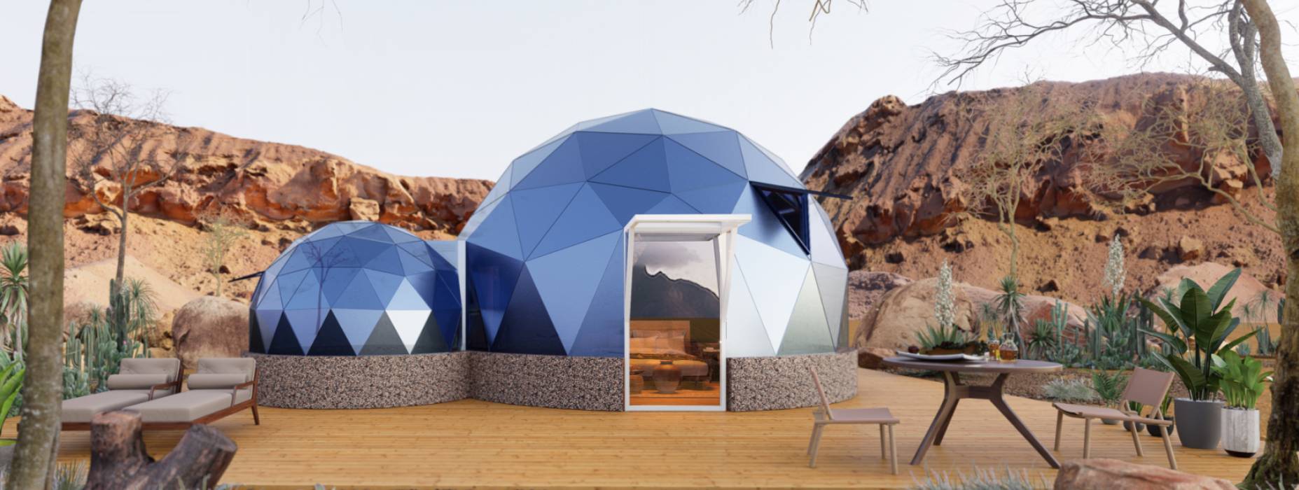 天柱县球形智能光伏玻璃星空房